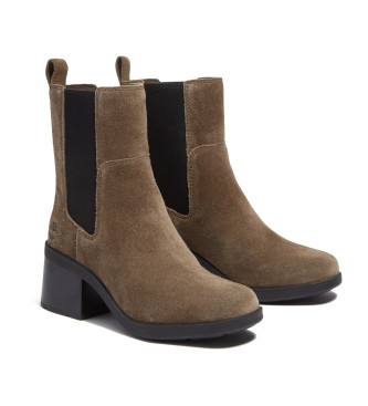 Timberland Bottines Bellevaux en cuir Chelsea marron fonc