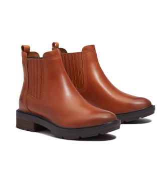 Timberland Bottines en cuir Brimfield Chelsea, marron