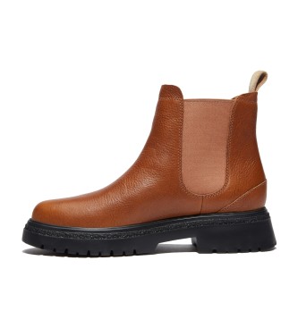 Timberland Cambria Valley brown leather chelsea ankle boots