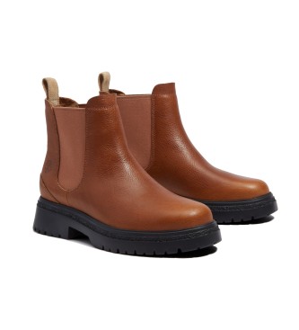 Timberland Cambria Valley brown leather chelsea ankle boots