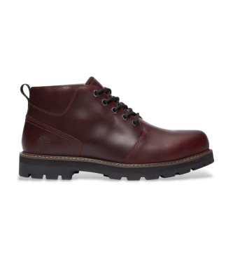 Timberland Stivali Chukka impermeabili in pelle color bordeaux Britton Road