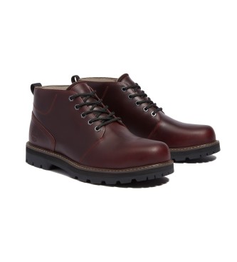 Timberland Stivali Chukka impermeabili in pelle color bordeaux Britton Road
