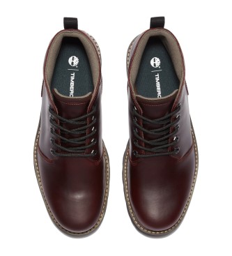 Timberland Stivali Chukka impermeabili in pelle color bordeaux Britton Road