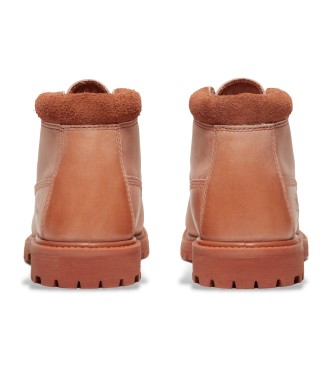 Timberland Nellie roter wasserdichter Chukka-Stiefel aus Leder zum Schnren im mittleren Bereich