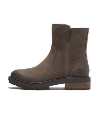 Timberland Stivali Brimfield in pelle marrone con fodera calda