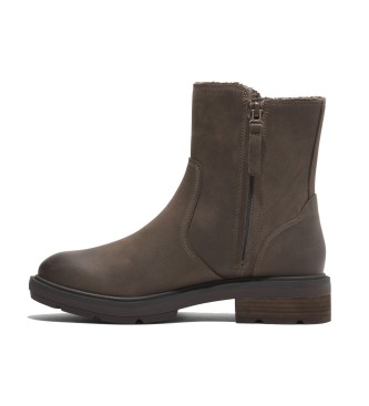 Timberland Stivali Brimfield in pelle marrone con fodera calda