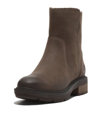 Timberland Stivali Brimfield in pelle marrone con fodera calda
