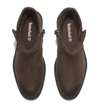 Timberland Stivali Brimfield in pelle marrone con fodera calda