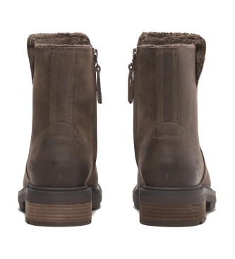 Timberland Stivali Brimfield in pelle marrone con fodera calda