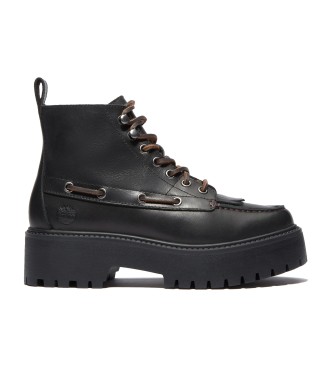 Timberland Stone Street leren enkellaarsjes zwart