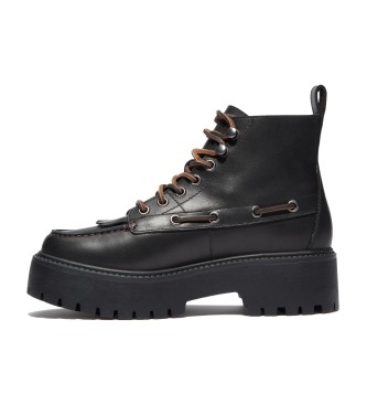 Timberland Stone Street leren enkellaarsjes zwart