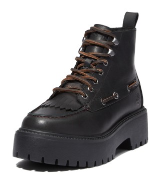 Timberland Stone Street leren enkellaarsjes zwart