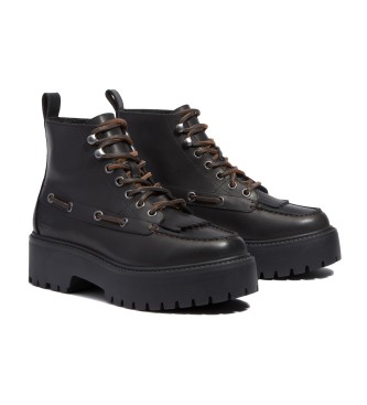 Timberland Stone Street leren enkellaarsjes zwart