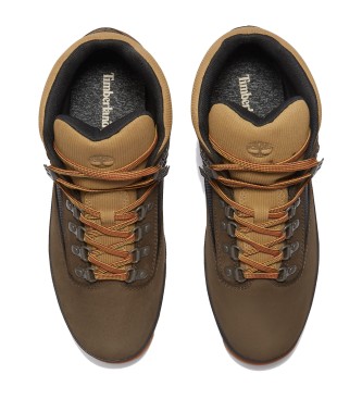 Timberland Euro rjavi usnjeni pohodniški čevlji