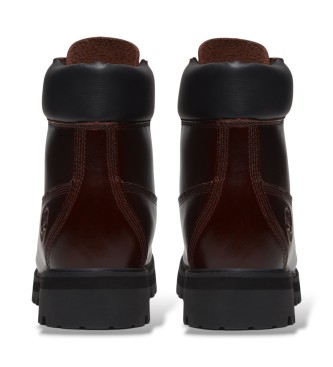 Timberland Bottes en cuir Heritage grenat