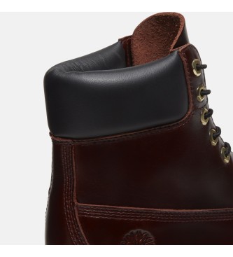 Timberland Bottes en cuir Heritage grenat