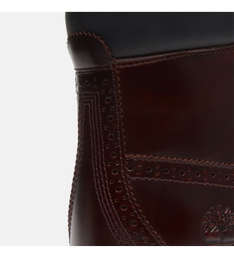 Timberland Bottines en cuir Premium grenat