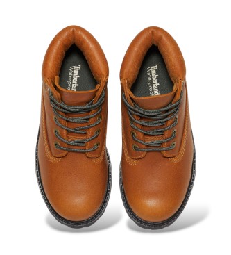 Timberland Bottes en cuir haut de gamme marron