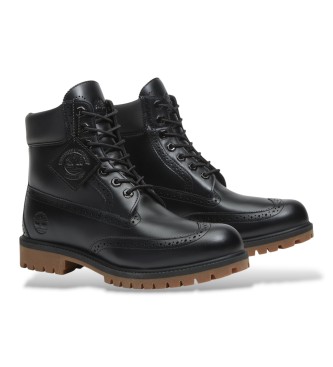 Timberland Bottes en cuir Premium noir