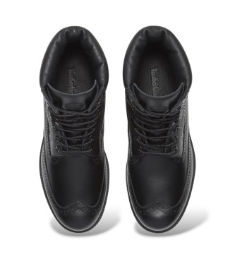 Timberland Bottes en cuir Premium noir