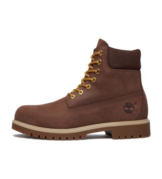Timberland Stivaletti in pelle impermeabile marrone da 6 pollici