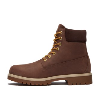 Timberland Stivaletti in pelle impermeabile marrone da 6 pollici