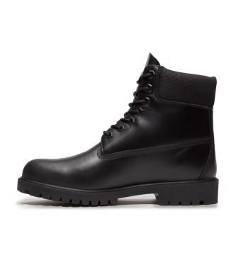 Timberland Botas de piel impermeables con cierre de cordones 6-Inch Heritage negro