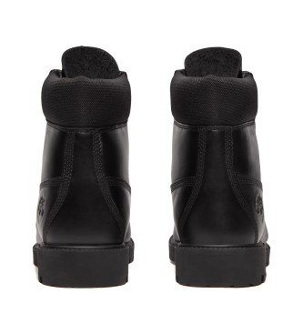 Timberland Botas de piel impermeables con cierre de cordones 6-Inch Heritage negro
