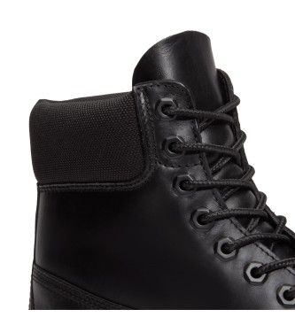 Timberland Botas de piel impermeables con cierre de cordones 6-Inch Heritage negro