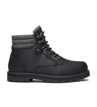 Timberland Britton Road Bottes en cuir impermables avec doublure chaude Noir