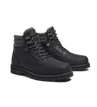 Timberland Britton Road Bottes en cuir impermables avec doublure chaude Noir