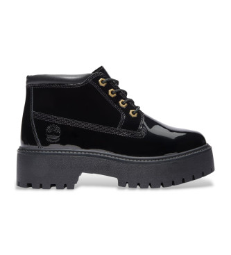 Timberland Bottes Stone Street en cuir impermable noir