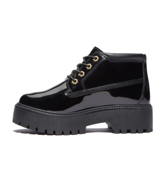 Timberland Bottes Stone Street en cuir impermable noir