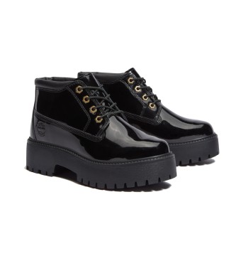 Timberland Bottes Stone Street en cuir impermable noir