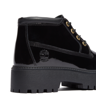 Timberland Bottes Stone Street en cuir impermable noir