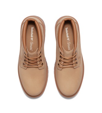 Timberland Stone Street bottes chukka en cuir impermable beige avec plateforme
