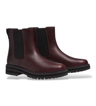 Timberland Britton Drive maroon leather Chelsea boots
