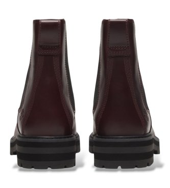 Timberland Britton Drive maroon leather Chelsea boots