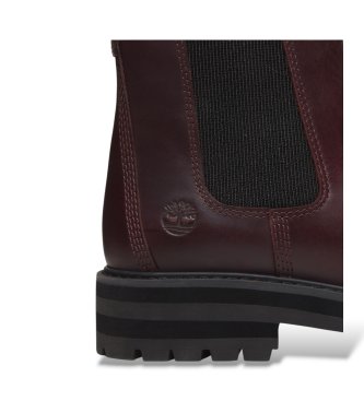 Timberland Britton Drive maroon leather Chelsea boots