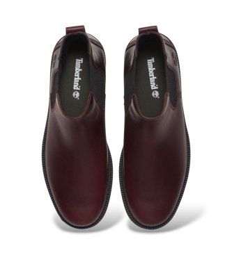 Timberland Britton Drive bordeaux Chelsea-læder støvler