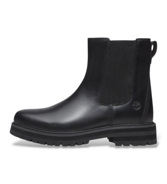 Timberland Botines Chelsea de piel Britton Drive negro