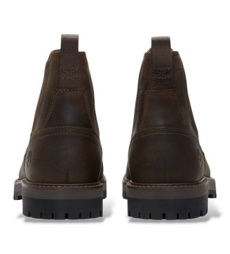 Timberland Britton Road Green Leather Chelsea Boots