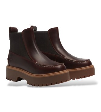 Timberland Botines de Piel Chelsea Stone Street granate