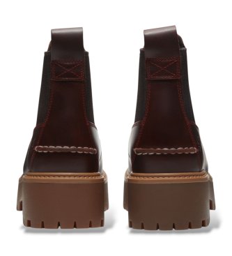 Timberland Botines de Piel Chelsea Stone Street granate