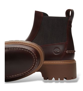 Timberland Botines de Piel Chelsea Stone Street granate