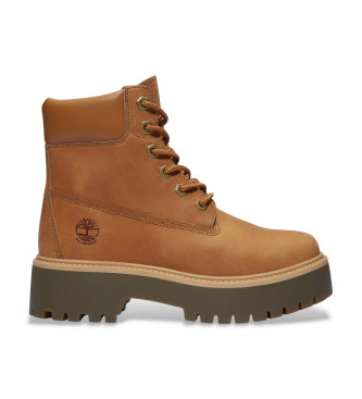 Timberland Stone Street 6-Inch Waterproof Leather Booties brown