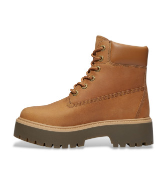 Timberland Stone Street 6-Inch Waterproof Leather Booties brown