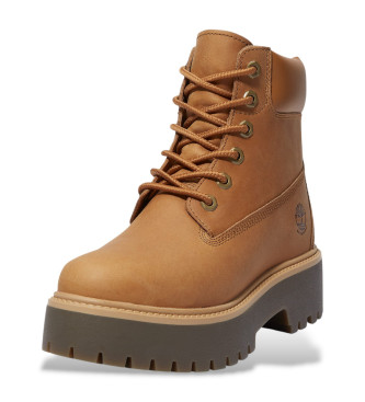 Timberland Stone Street 6-Inch Waterproof Leather Booties brown