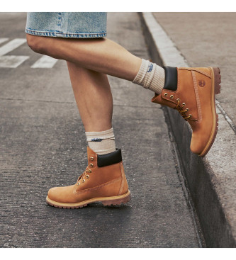 Timberland Botines de Piel 6 Inch Premium impermeables marrn