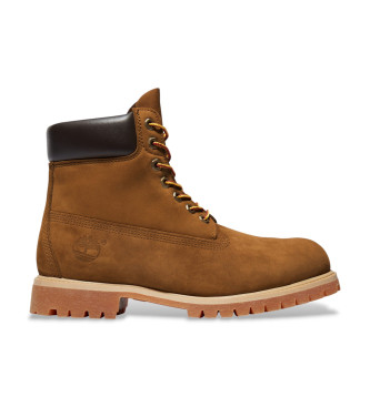Timberland 6-palčni premium usnjeni čevlji rjave barve